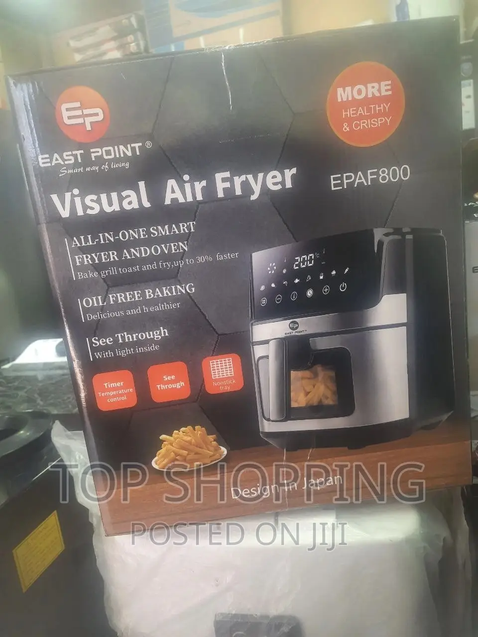 East Point Air Fryer 8 Liter(ኢስት ፖይንት ያለዘይት መጥበሻ