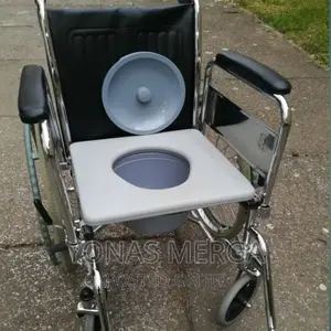 Multifunctional: 3-in-1 Commode Transport Shower Wheelchair