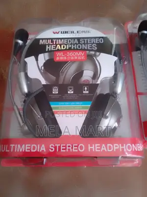 Headphone With Mic Weile Multimedia Headphone Wired Headset ባለማይክ ሄድፎን
