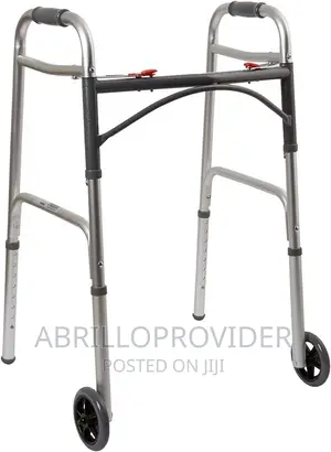 Photo - Walker]Walker[Fold-Able Aluminium Walker[Two Wheels Walker