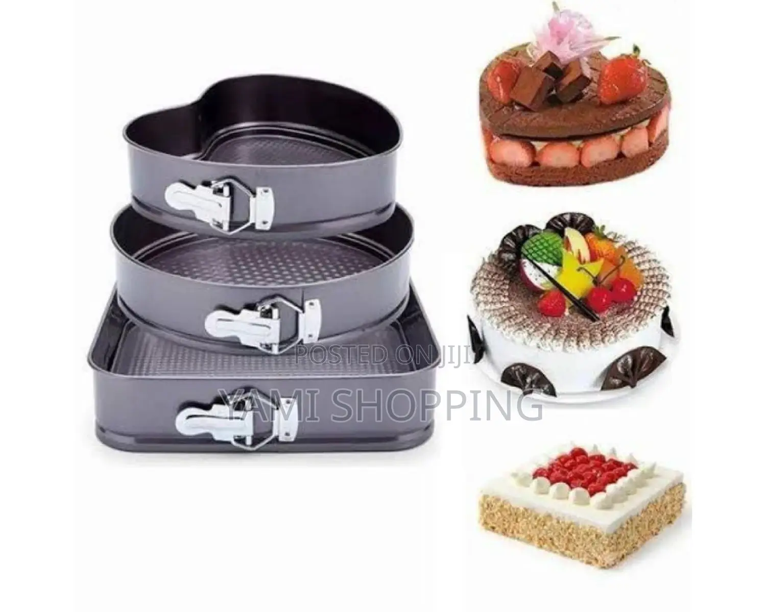 3pcs Non Stick Cake Mould