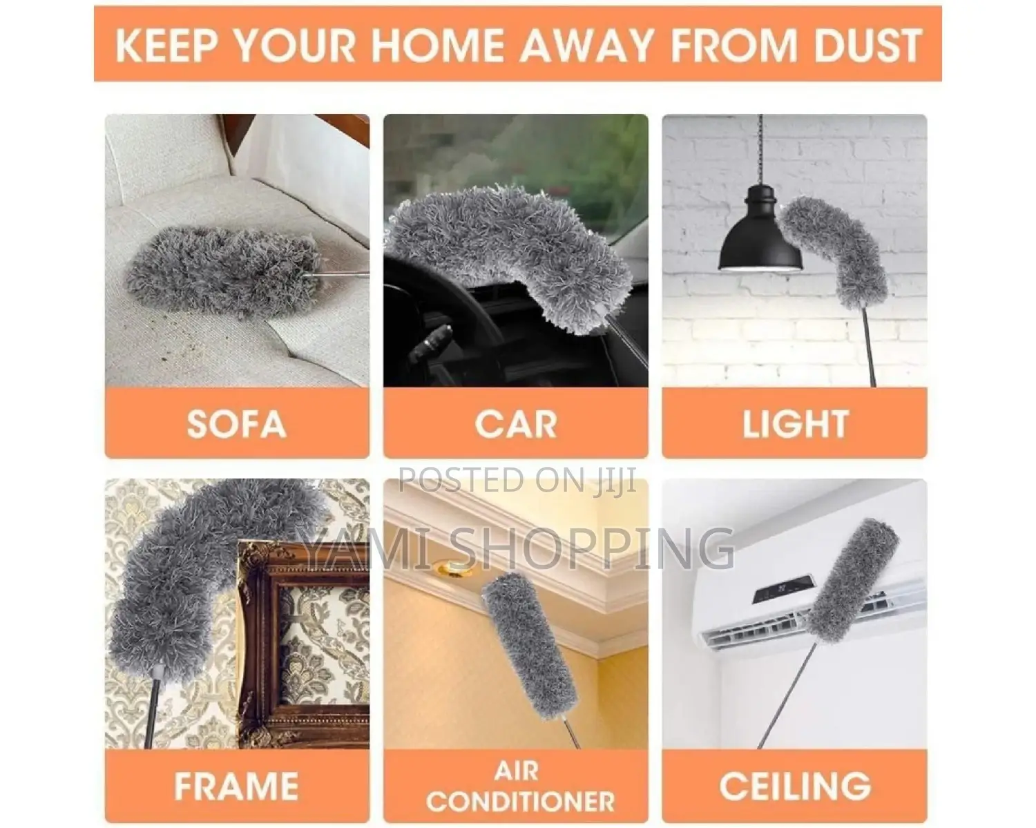 Microfiber Duster With Telescopic Extension Pole