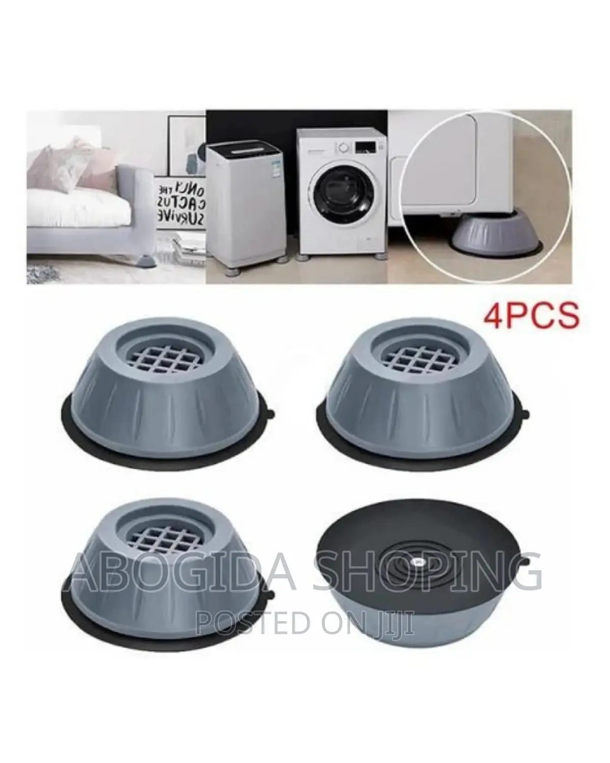 Shock and Noise Cancelling Washing Machine Support