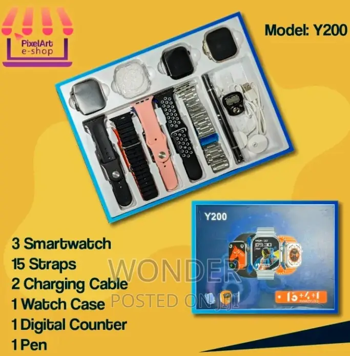 Y200 Smartwatch Combo Pack