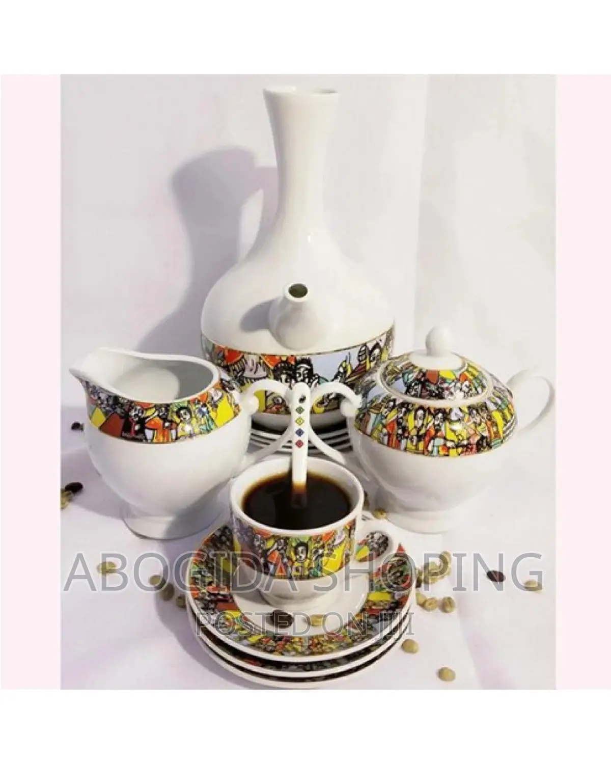 ስጦታ ለመስጠት የሚሆን ዕቃ 
Saba Traditional Coffee Set
ሳባ ወይም ጥበብ ስኒ