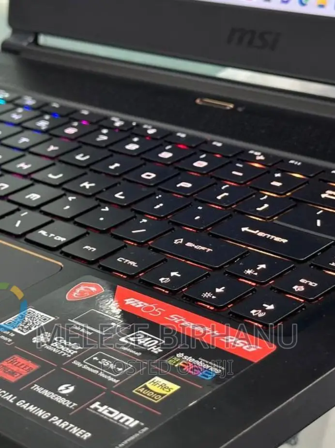 New Laptop MSI GS65 Stealth Thin 8RF 16GB Intel Core I9 SSD 1T