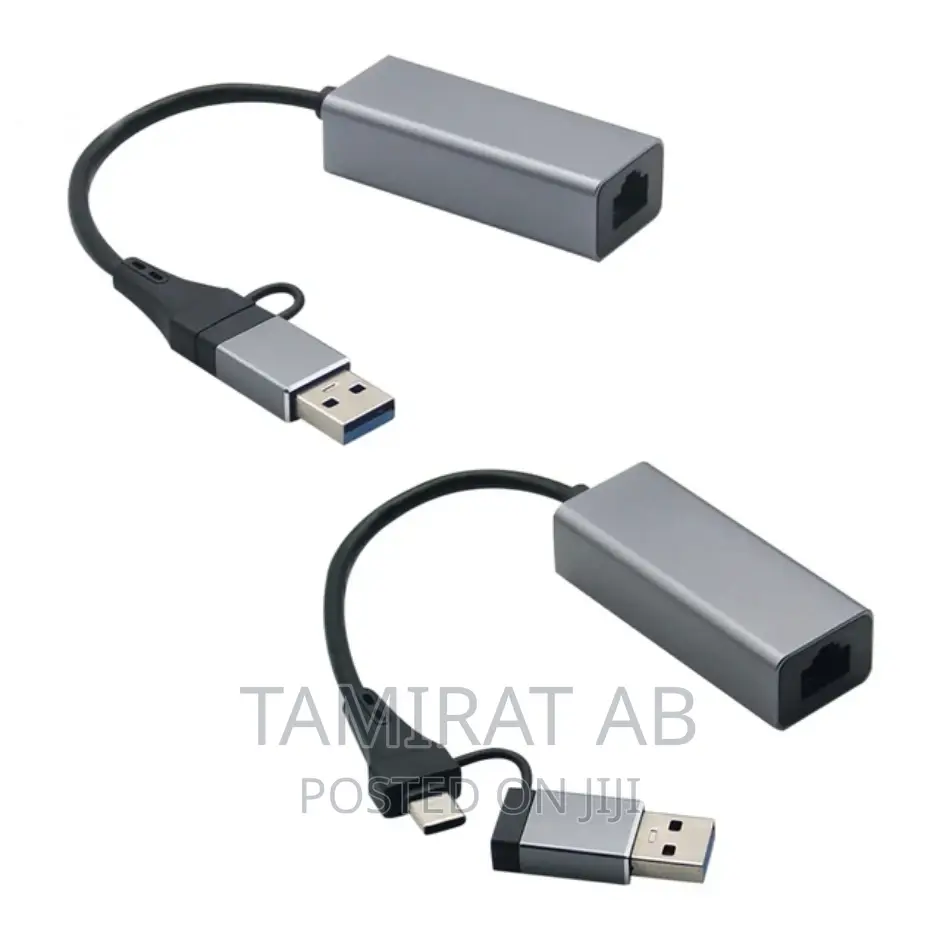 USB3.0/Type-c3.1 to RJ45 Ethernet Adapter for Laptop PC