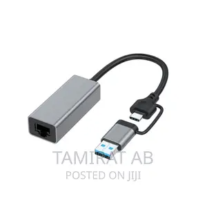 USB3.0/Type-c3.1 to RJ45 Ethernet Adapter for Laptop PC