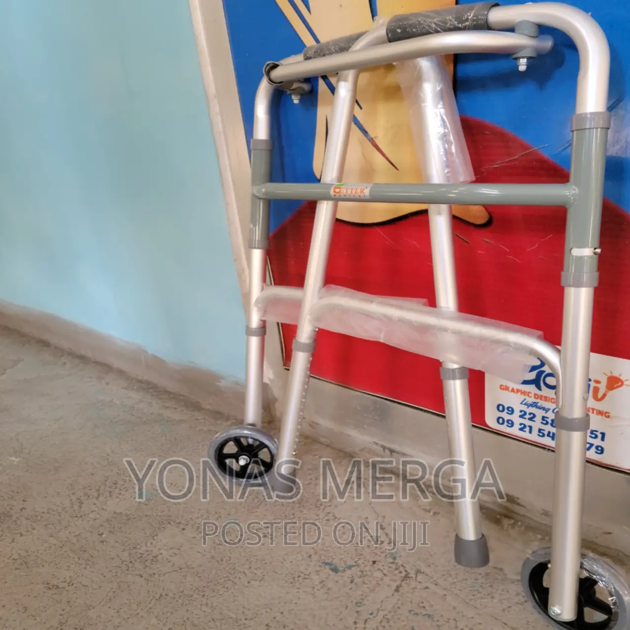 Walker/ሚራመዱበት/Walker/Foldable Walker/Height Adjustable
