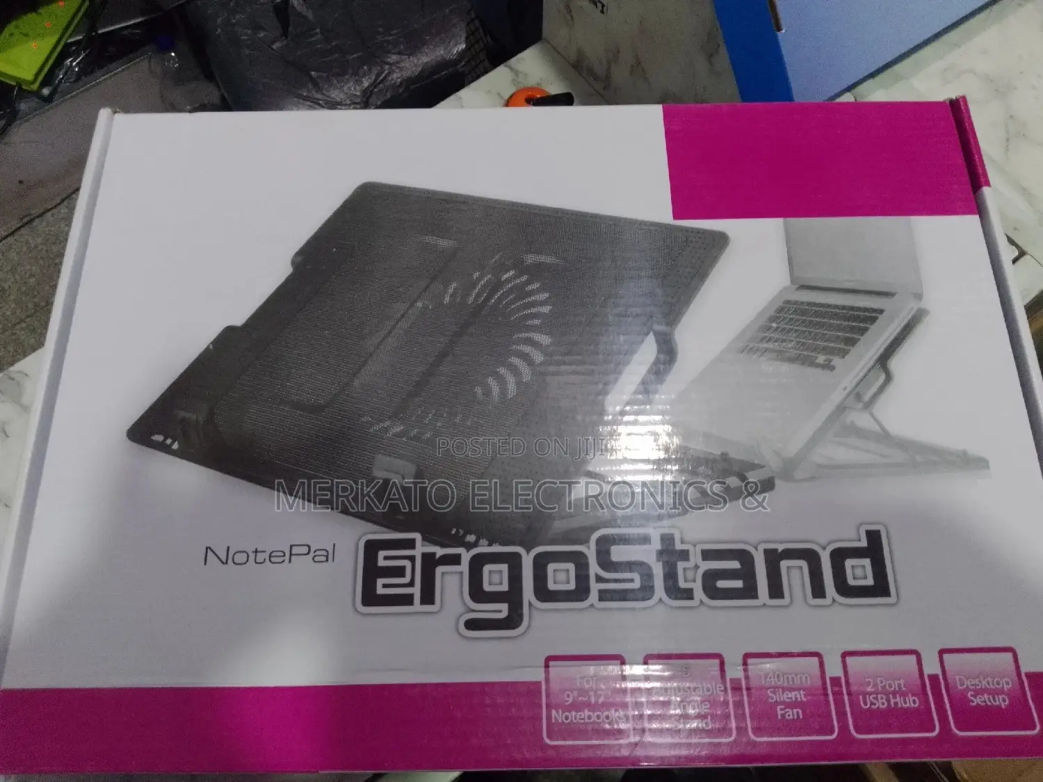 Laptop Stand and Cooling Pad | የላፕቶፕ ማስቀመጫ እና ማቀዝቀዣ