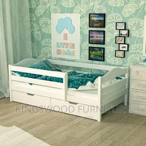 Photo - መሳቢያ ያለው 1ሜትር የልጆች አልጋ Kids' Bed With Drawer