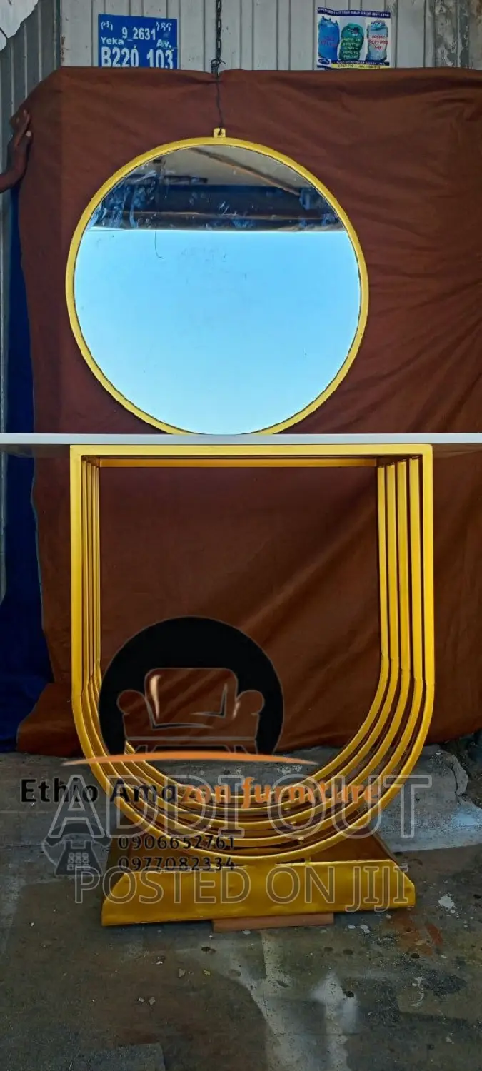 Side Table With Mirror