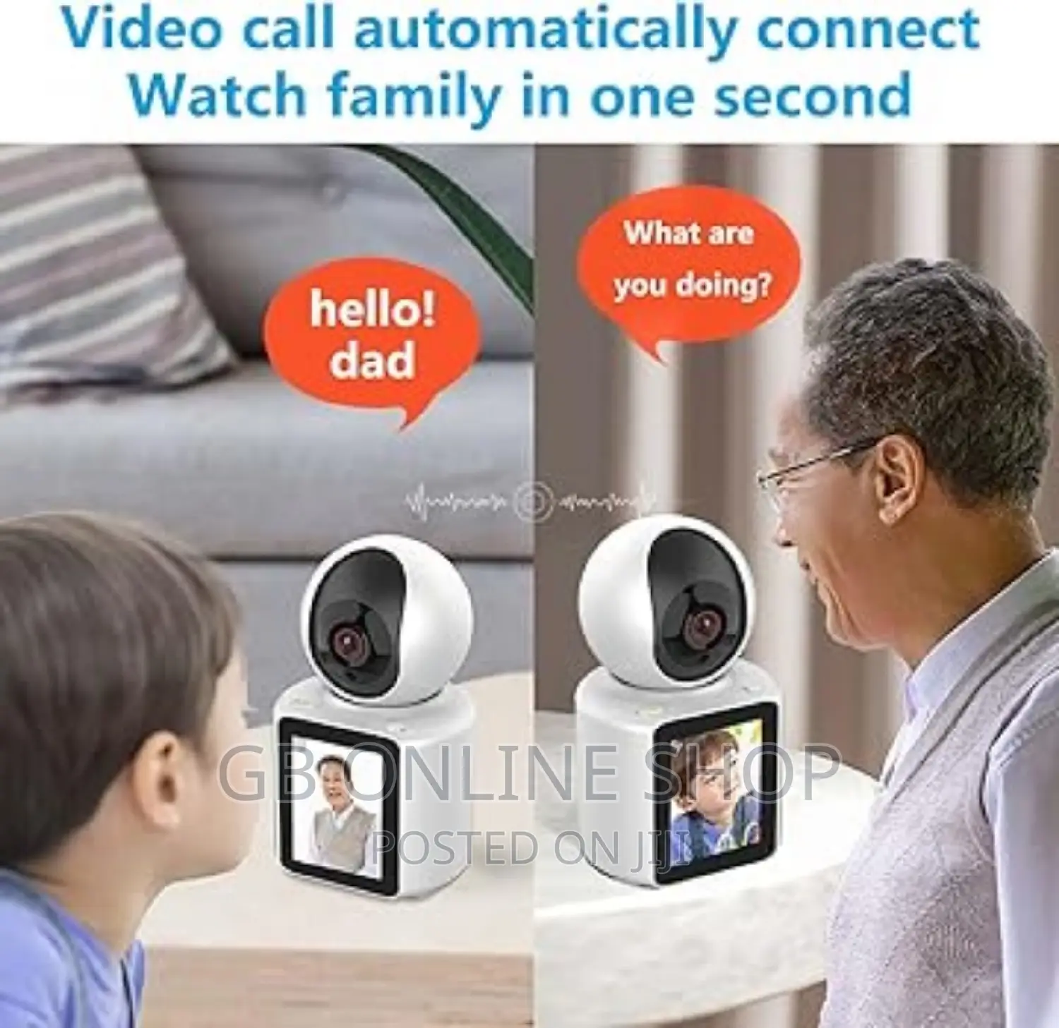 Video Calling Camera With 2.8 Inch Hd Screen Indoor Camera