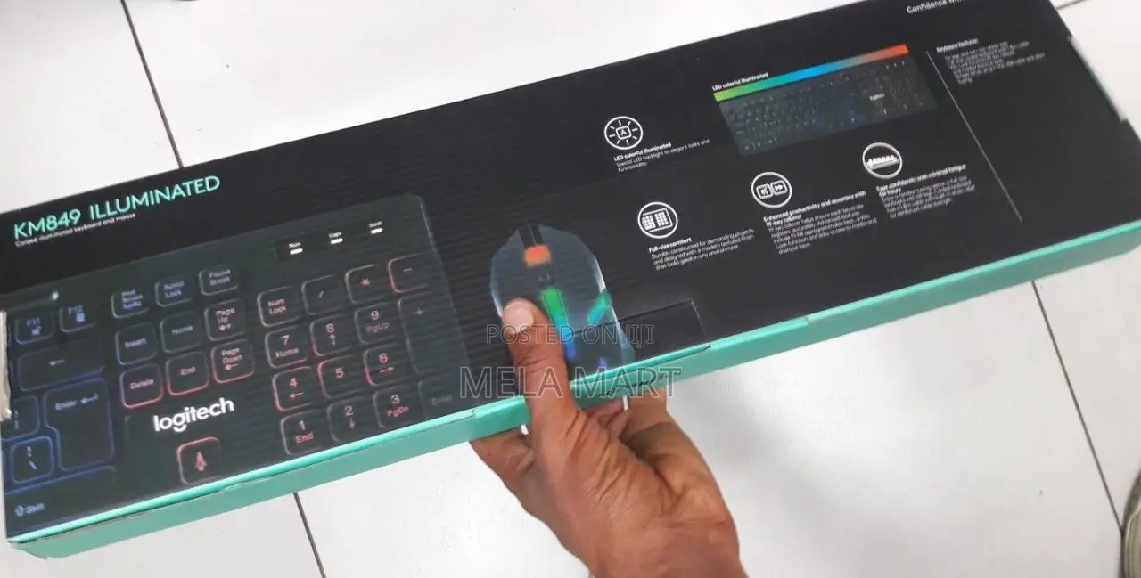 Gaming Keyboard and Mouse RGB Keyboard and Mouse ጌሚንግ ኪቦርድ