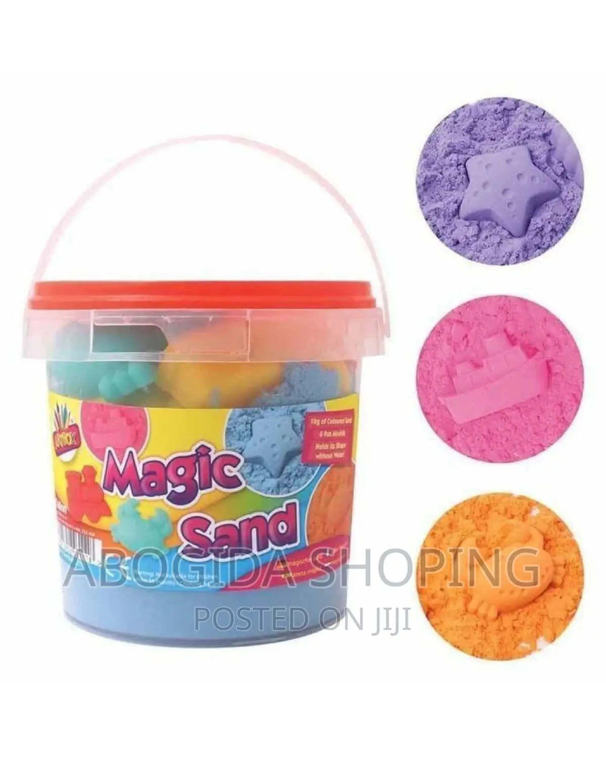 DIY Colorful Cotton Sand Mini Bucket