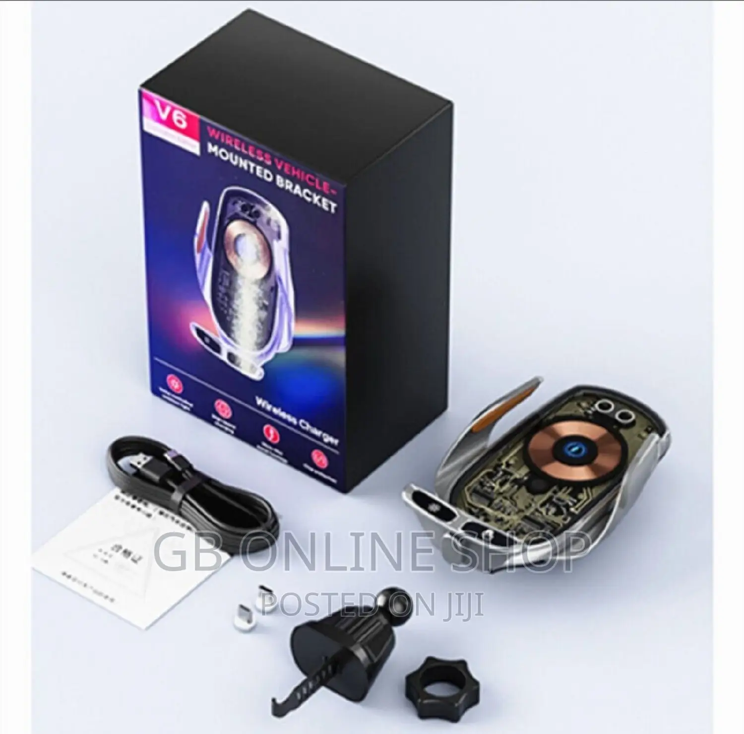 2023 New V6 High Quality Fast Wireless Phone Charger 66W