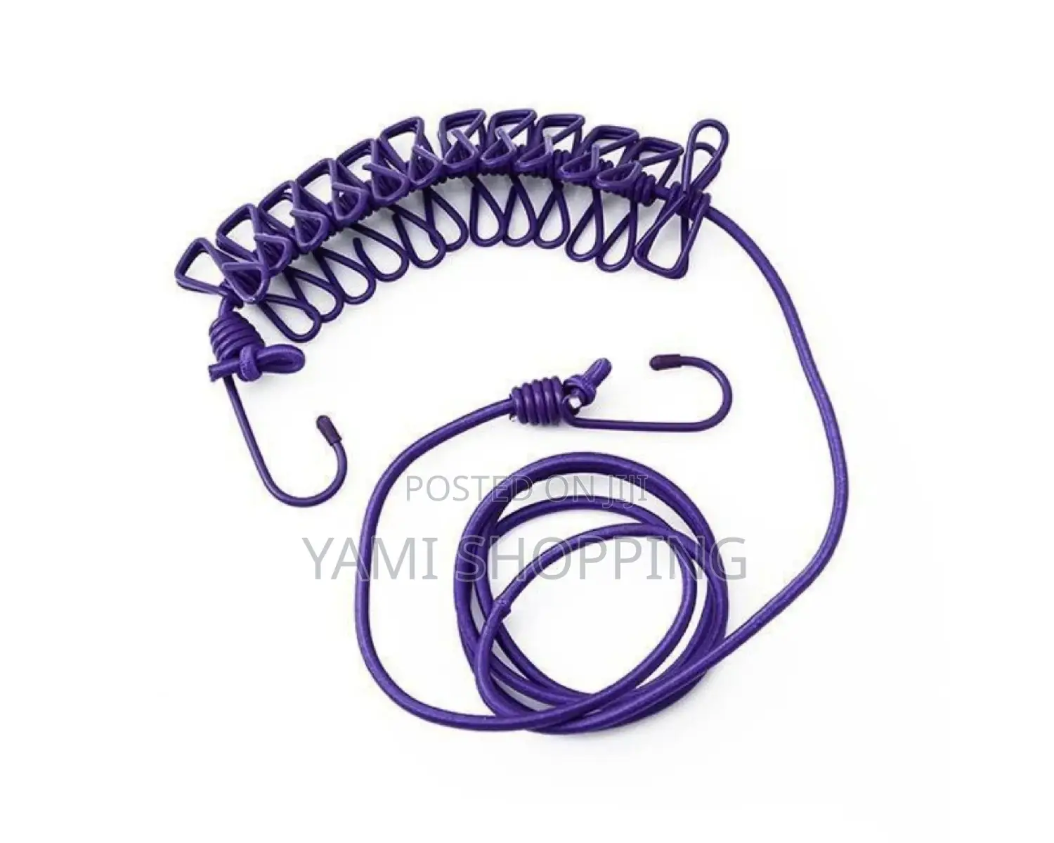  Elastic Laundry Rope With 12 Clothespins