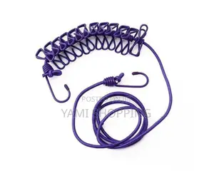 Photo -  Elastic Laundry Rope With 12 Clothespins