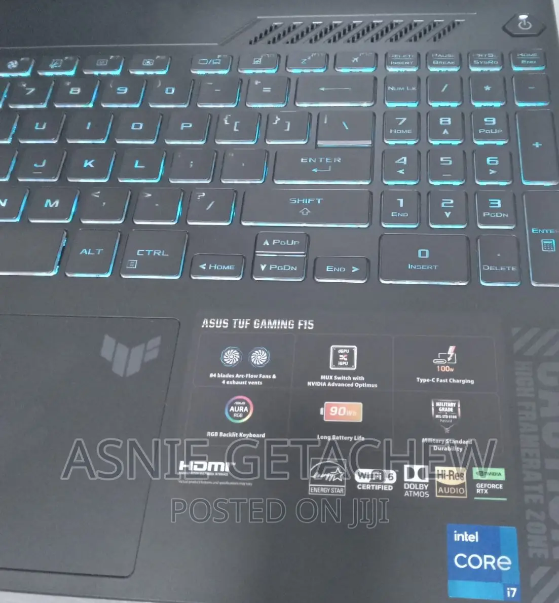 New Laptop Asus TUF Dash F15 16GB Intel Core I7 SSD 1T