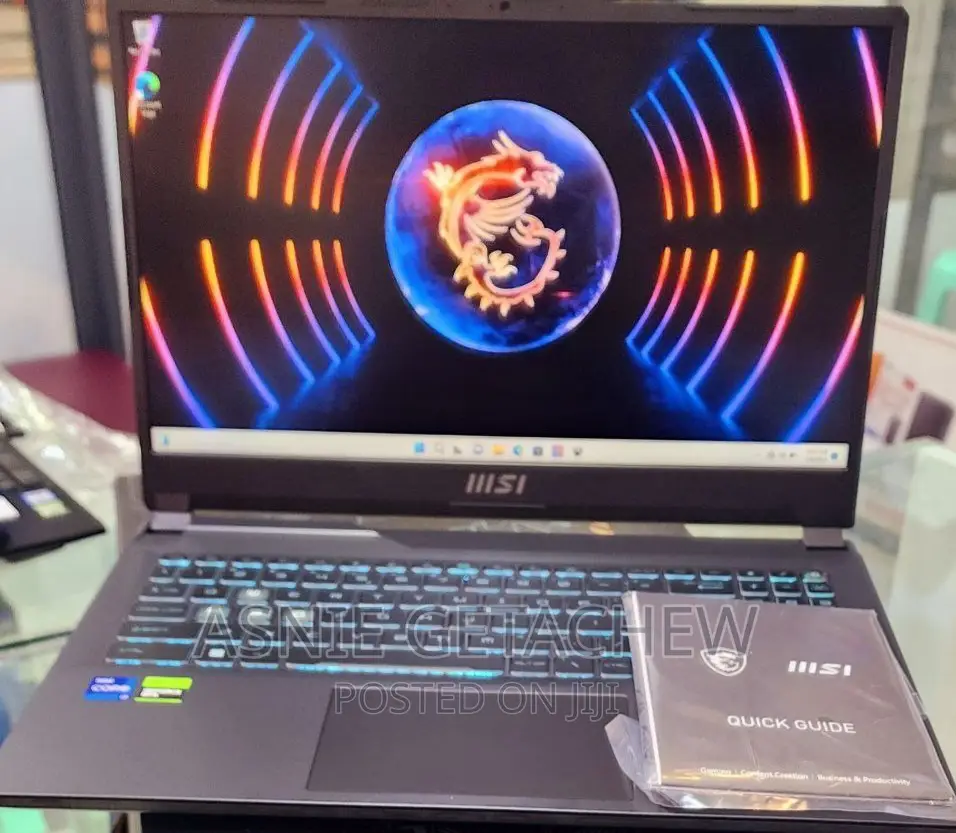 New Laptop MSI GE66 Raider 8GB Intel Core I7 SSD 512GB