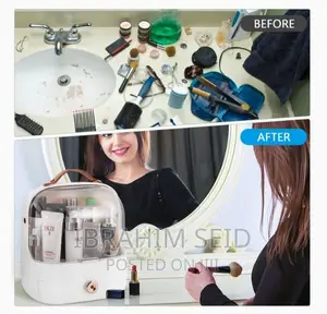 White Makeup Storage Box