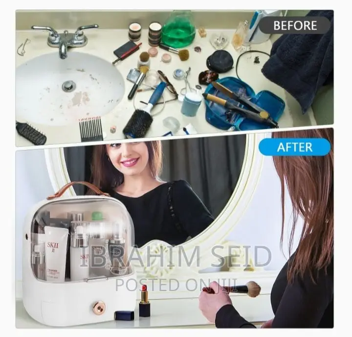 White Makeup Storage Box