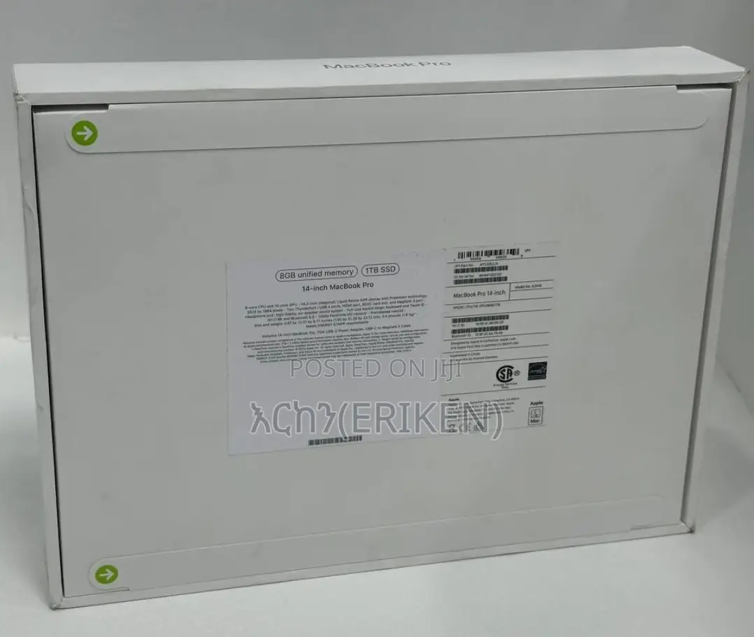 New Laptop Apple MacBook Pro 2023 M3 14-Inch 8GB Apple M3 Pro SSD 1T