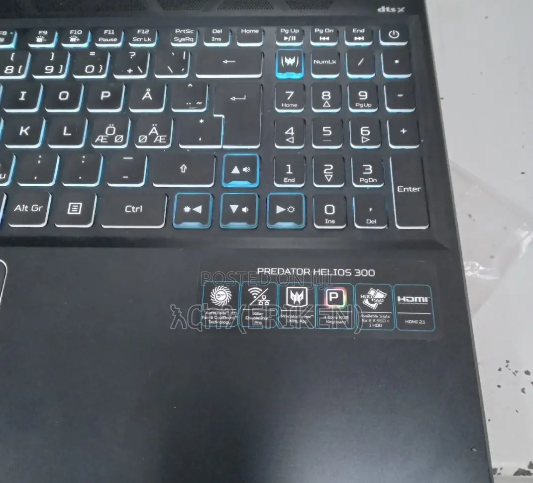 New Laptop Acer Predator Helios 300 32GB Intel Core I7 SSD 1T