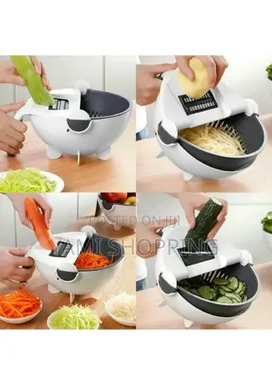 Photo -  Multifunctional Wet Basket Vegetable Cutter 9in1