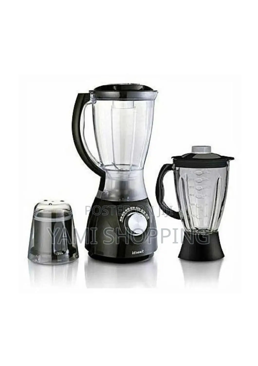 Saachi 3in 1 Blender and Grinder 
ሳቺ የጁስ እና የቡና መፍጫ