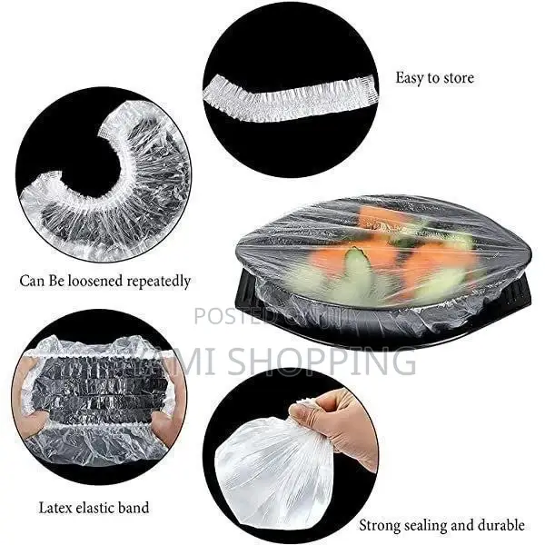 100pcs Disposable Food Cover Plastic