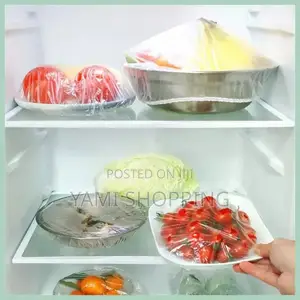 Photo -  100pcs Disposable Food Cover Plastic