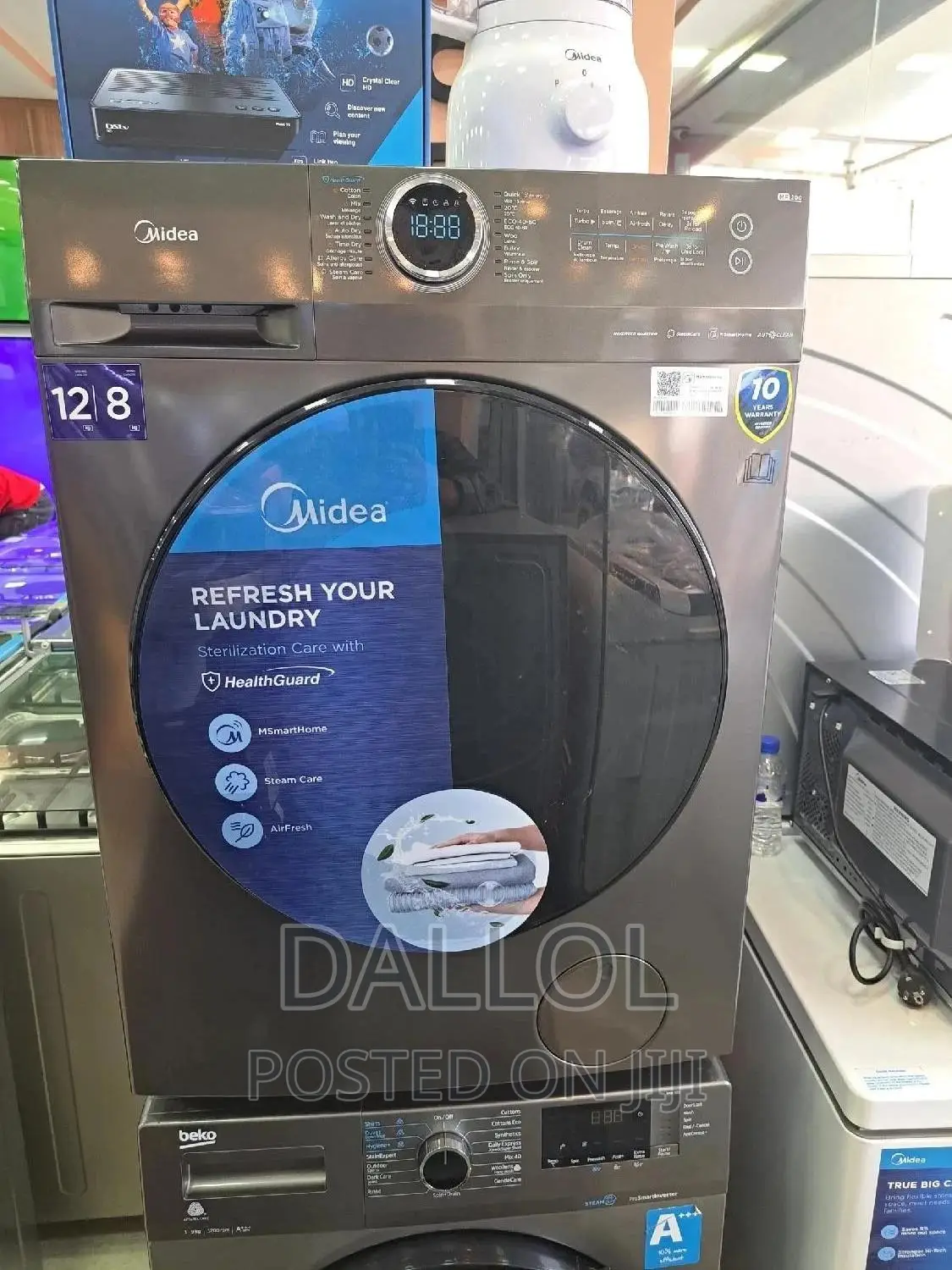 Midea 12/8 Kg Washer Dryer Fully Automatic Washing Machine in Arada