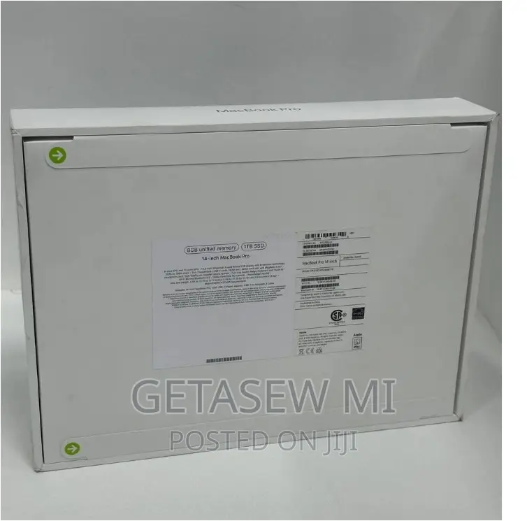 New Laptop Apple MacBook Pro 2023 M3 14-Inch 8GB Apple M3 SSD 1T