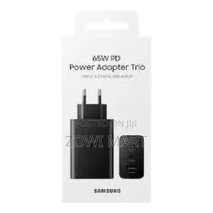 Photo - 65W Samsung Power Adapter Trio USB C X 2 Ports, USB-A Port