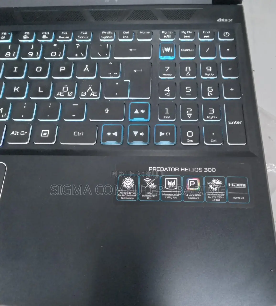 New Laptop Acer Predator Helios 300 32GB Intel Core I7 SSD 1T