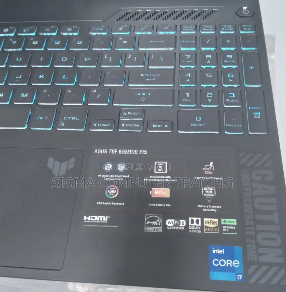 New Laptop Asus TUF Gaming A15 16GB Intel Core I7 SSD 1T