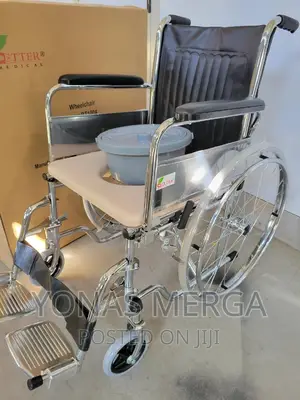 Toilet Wheelchair|Commode Wheelchair|ለመፍታት-ለመገጣጠም:ኢዚ/Wheeled
