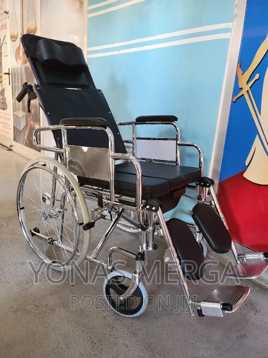 ባለብዙ አጠቃቀም/Multifunctional Wheelchair/Bed,Toilet Wheelchair