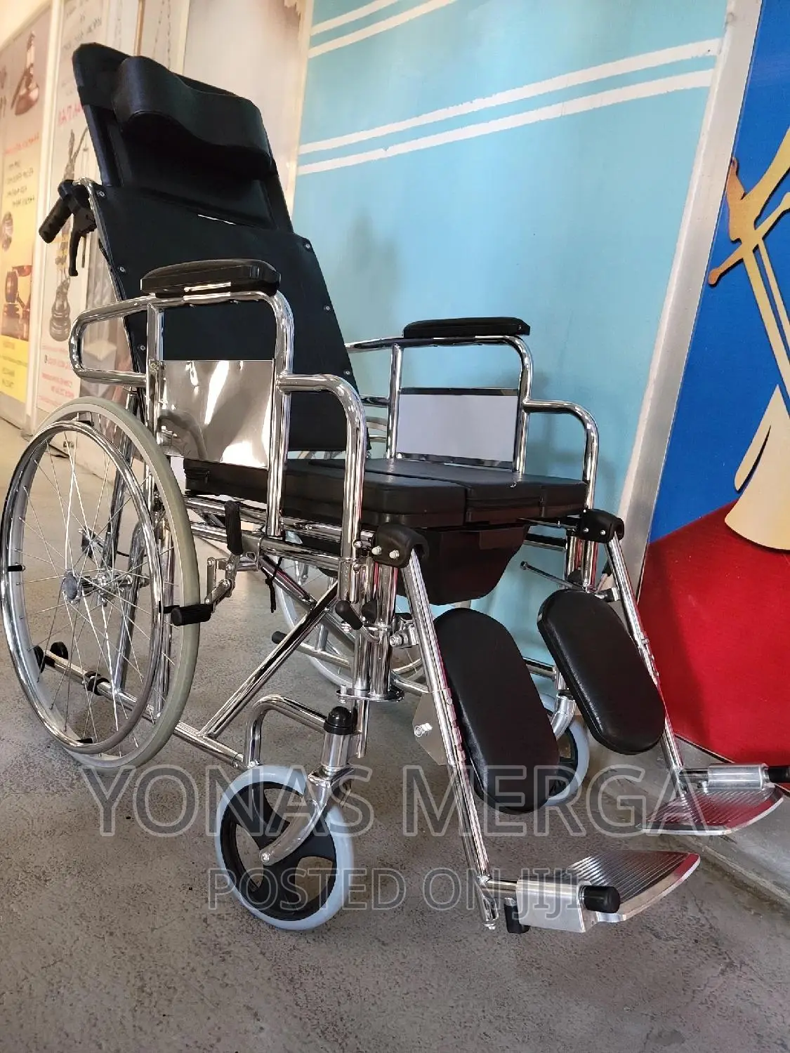 Multifunctional Disabled Wheelchair_አስታማሚ እርፍ:ሚያስብል_