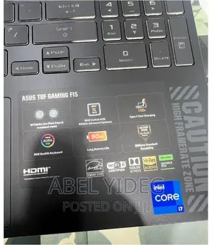 New Laptop Asus TUF Dash F15 16GB Intel Core I7 SSD 1T
