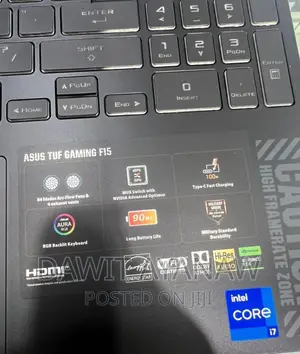 New Laptop Asus TUF Dash F15 16GB Intel Core I7 SSD 1T