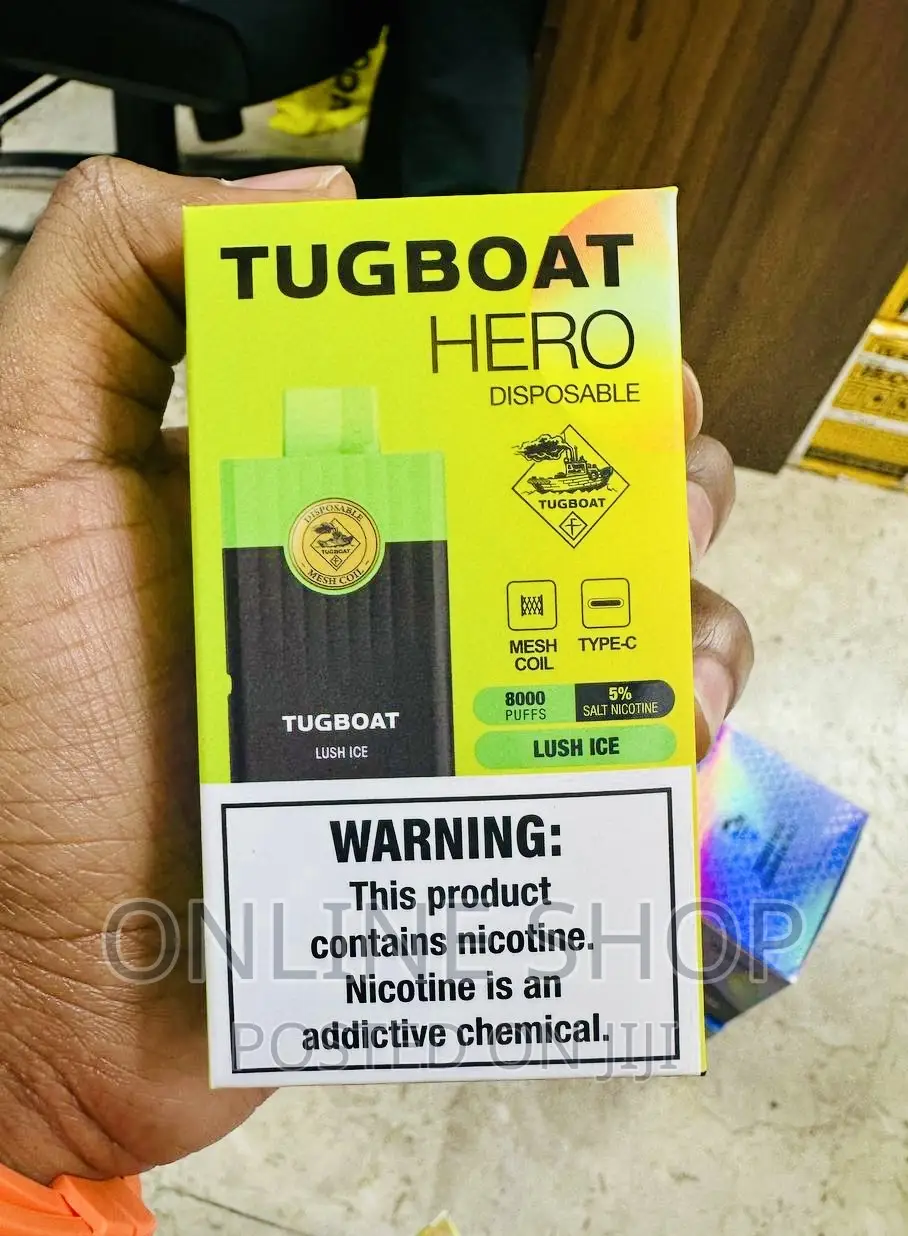 8,000 Puffs Tugboat Hero With 5 % Nicotine