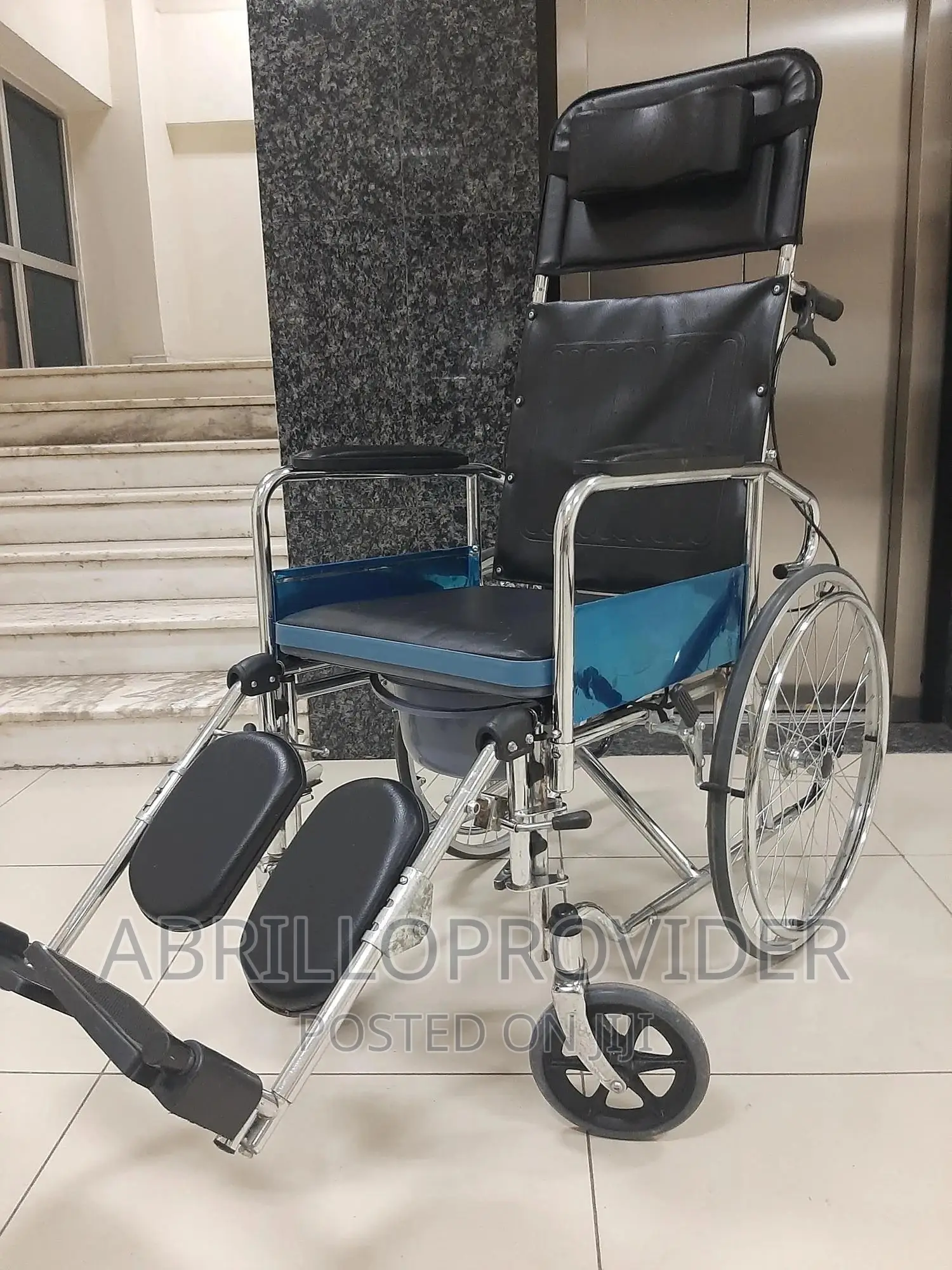 Ext Reclining Commode Wheelchair~Wheelchair~Wheelchair