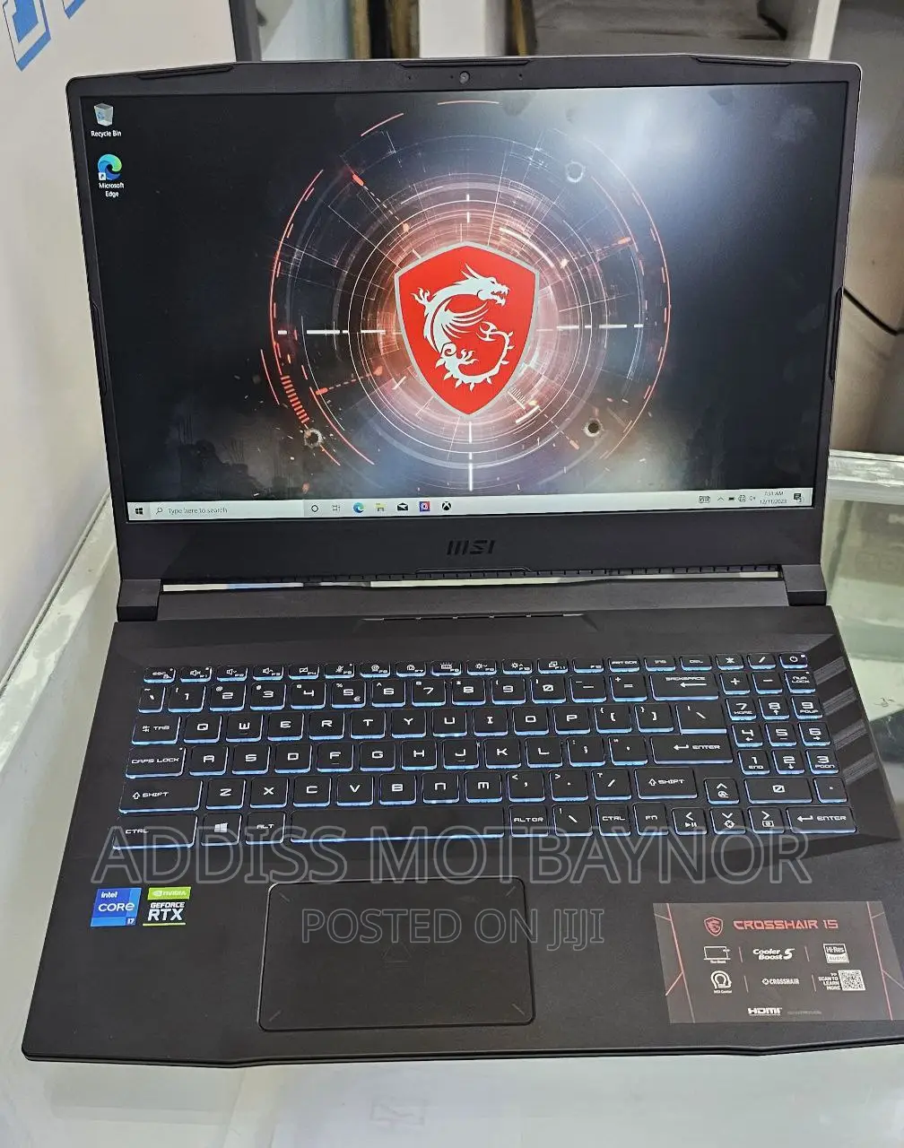 New Laptop MSI GF63 16GB Intel Core I7 SSD 1T
