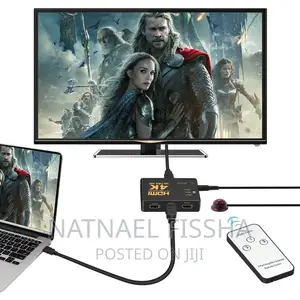 Hdmi Switch ከ3 Device ወደ 1 Tv