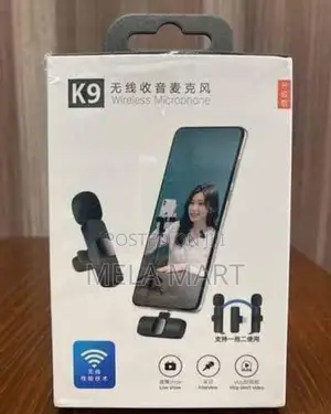 Wireless Microphone Dual Mic ገመድ አልባ ማይክሮፎን