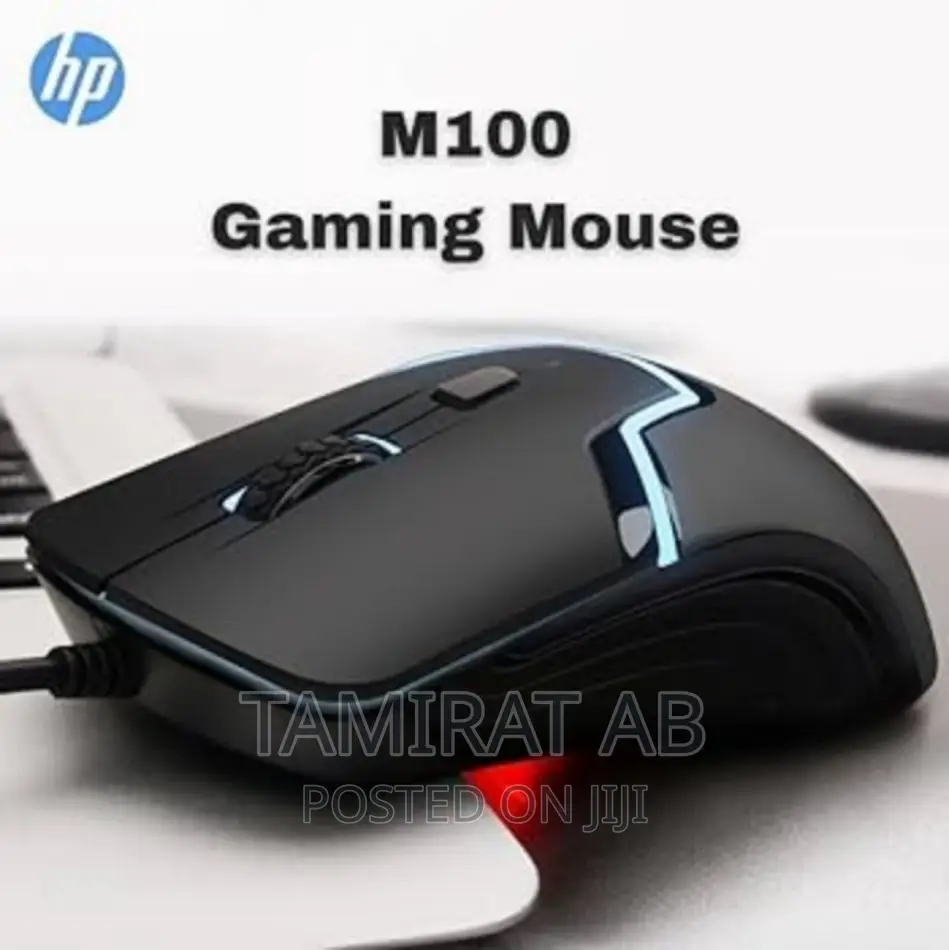 HP Wired Gaming Optical Mouse With LED Backlight - (M100)