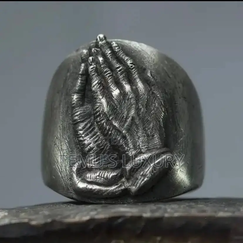Vintage Accessories Praying Hands Men's Ring
