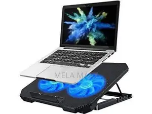 PC Stand Holding Laptop Cooler With Double Fan የላፕቶፕ ማስቀመጫና ማቀዝቀዣ ፋን